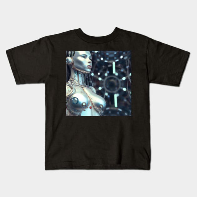 Cyborg, Resistance is Futile Kids T-Shirt by AlienVisitor